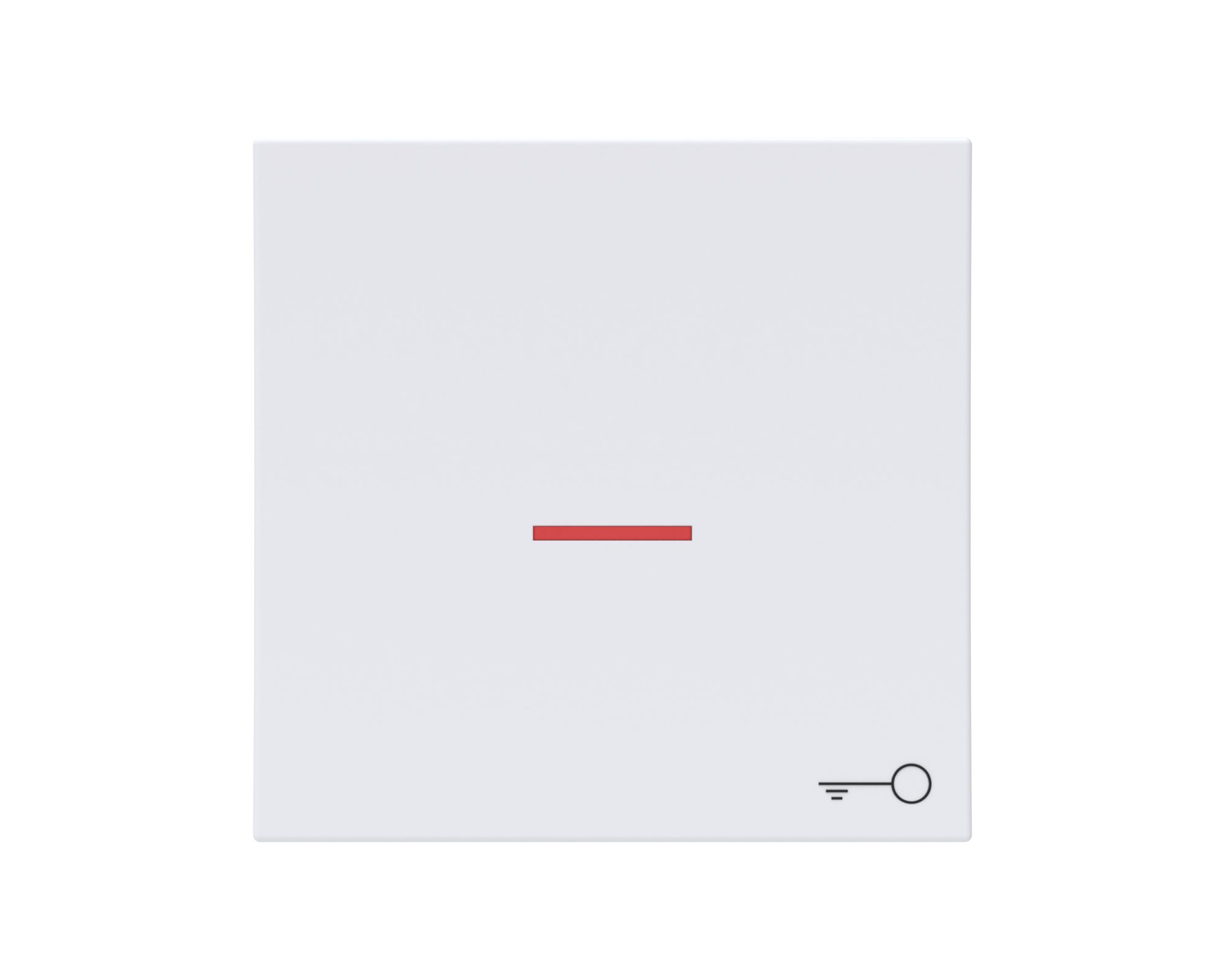 Eslohe Flächenwippe mit Linse rot und Symbol Tür ultraweiß