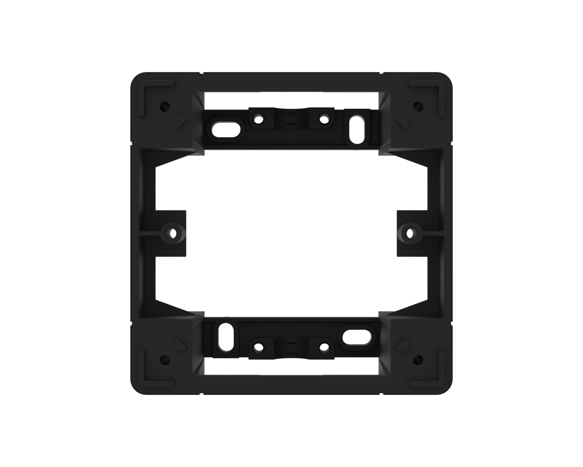 Eslohe Aufputzgehäuse 1-fach  schwarz soft-touch