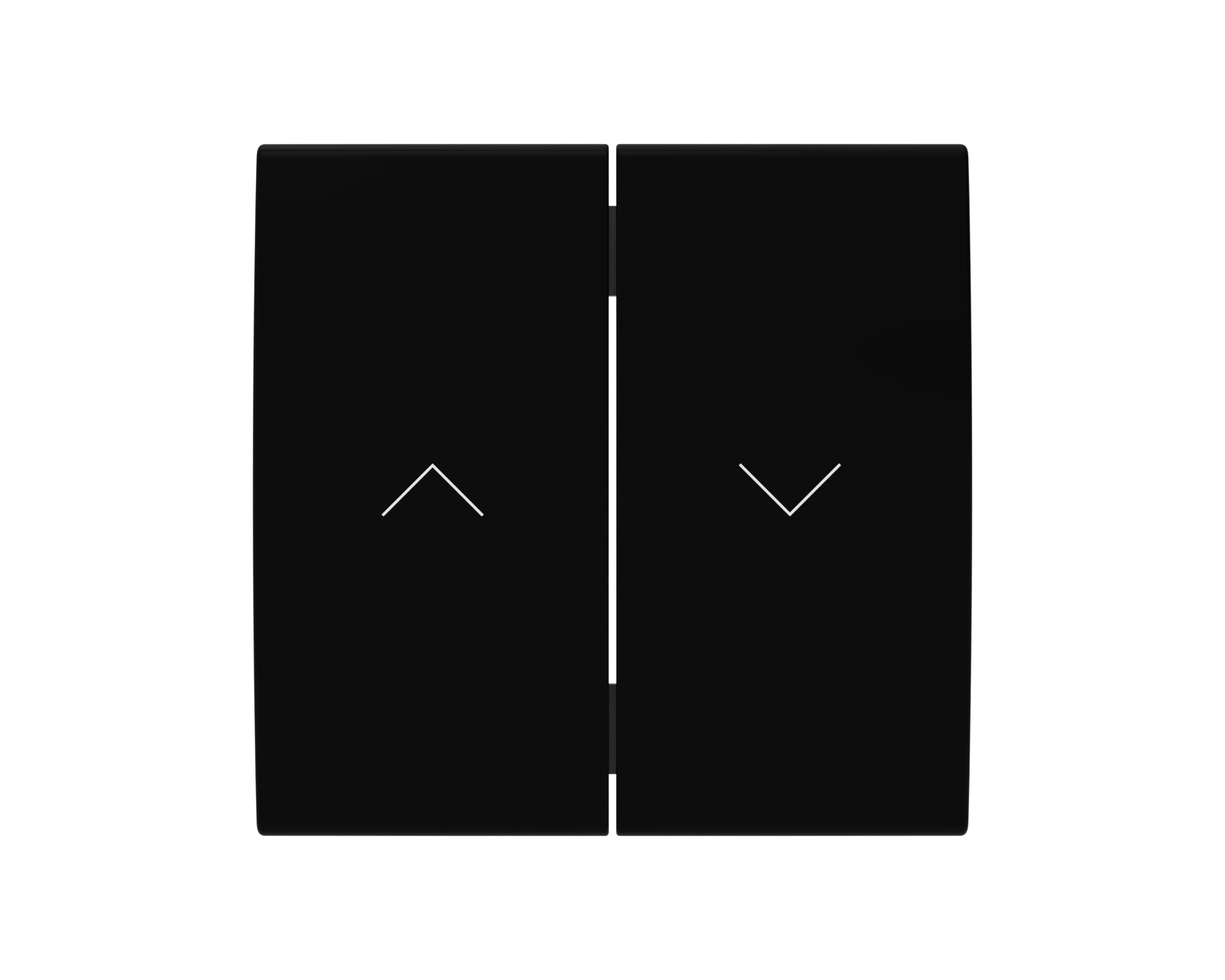 Rüthen Flächen-Doppelwippe mit Symbol Pfeil hoch/runter schwarz, Bedruckung weiß