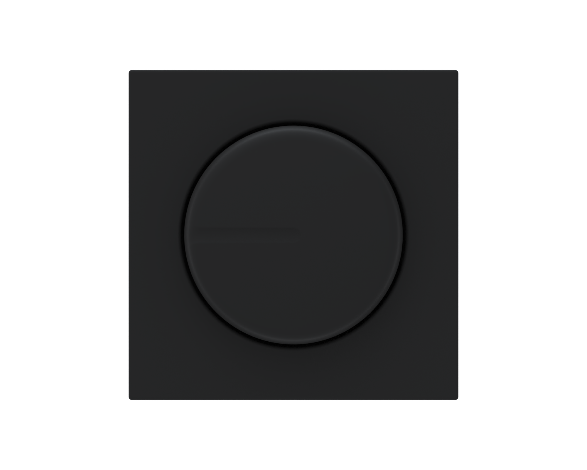 Eslohe Dimmer-Abdeckplatte mit Drehknopf soft-touch schwarz