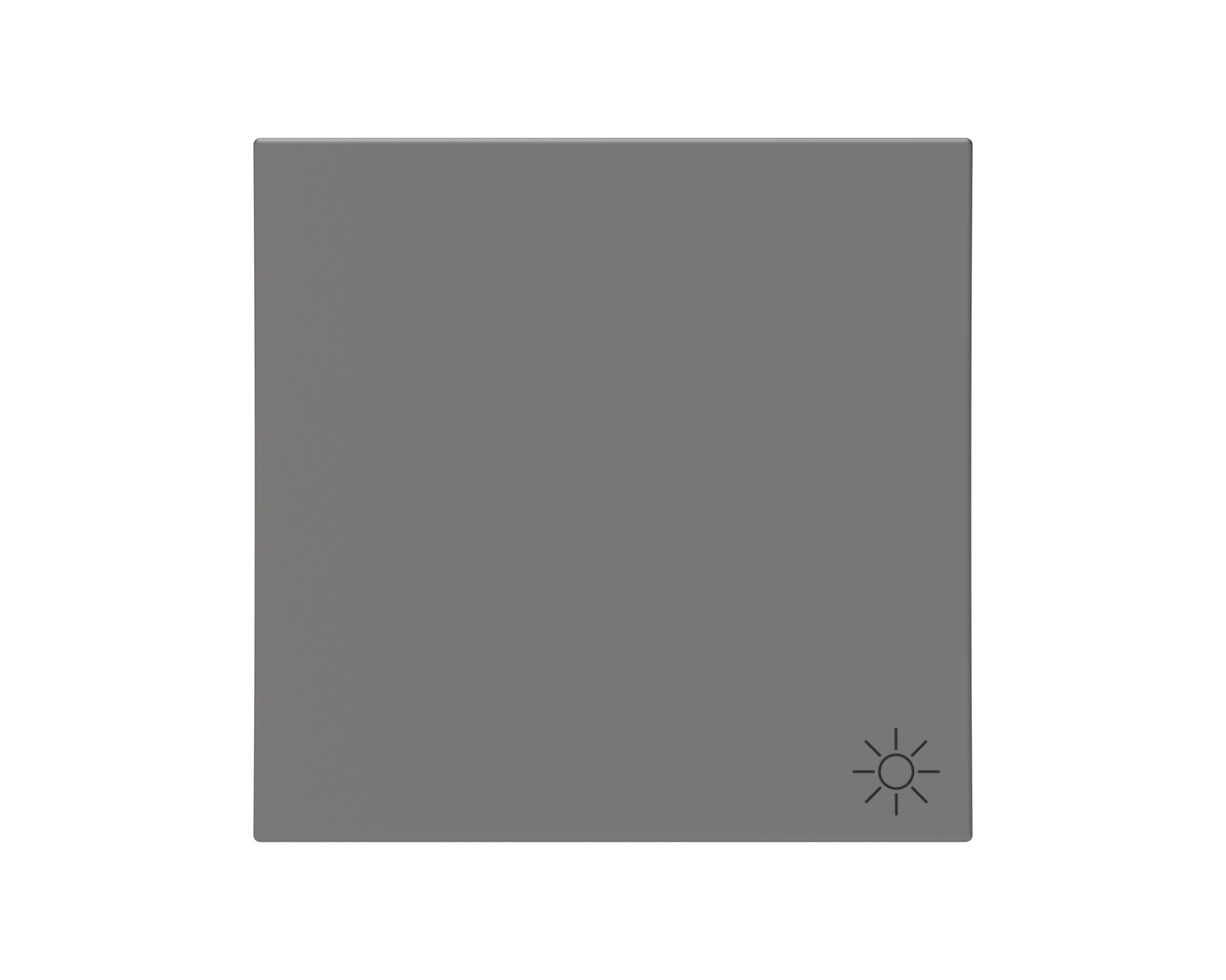 Eslohe Flächenwippe mit Symbol Licht titan silber, Bedruckung schwarz