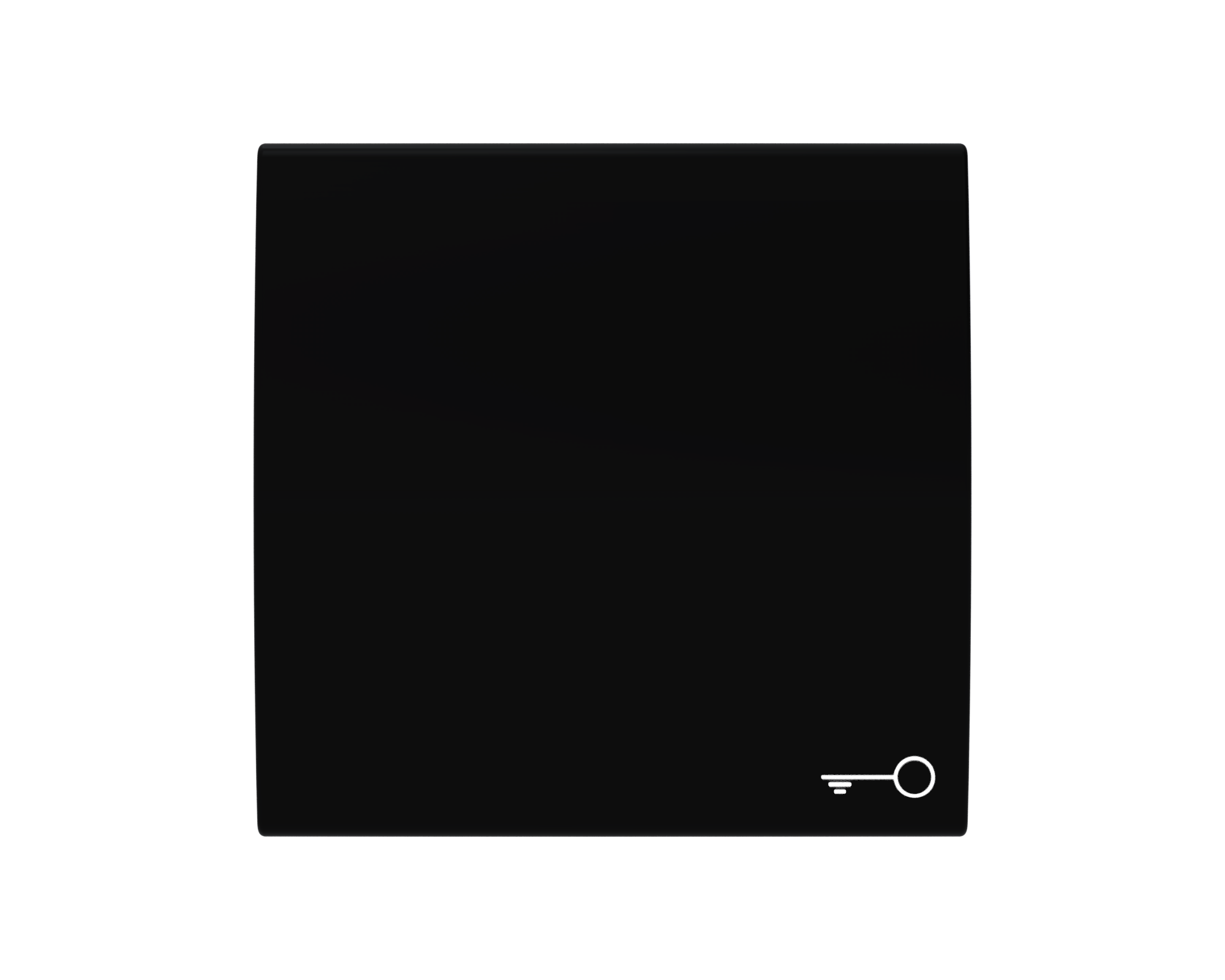 Rüthen Flächenwippe mit Symbol Tür schwarz